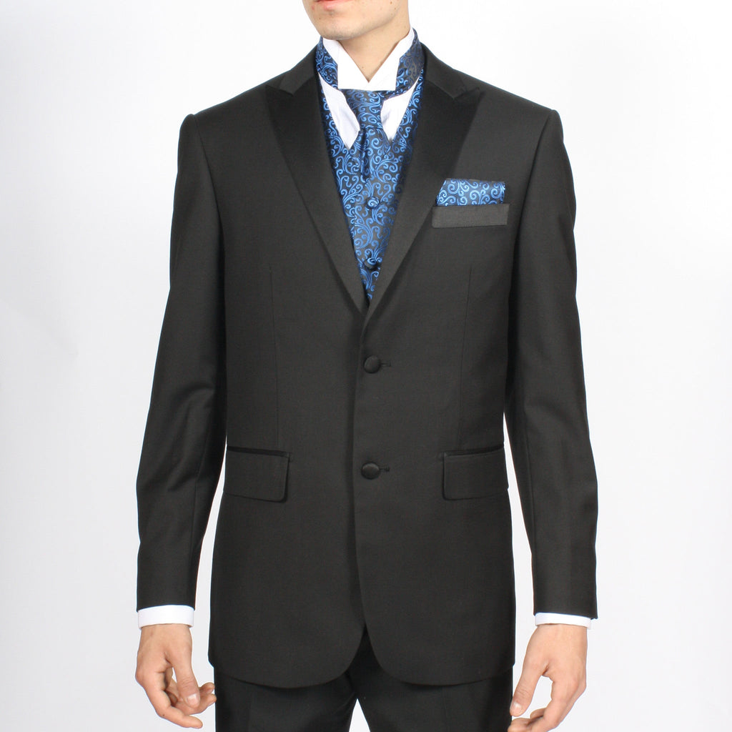 Ferrecci Mens PV50-3 Blue with Black Back Vest Set