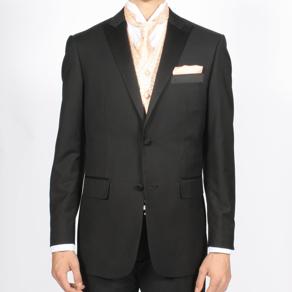 Ferrecci Mens PV50-7 Peach with Cream Back Vest Set