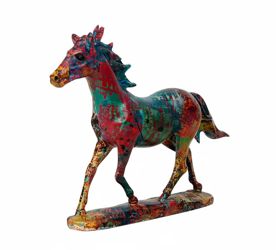American Colored Graffiti Water Transfer Resin Decor