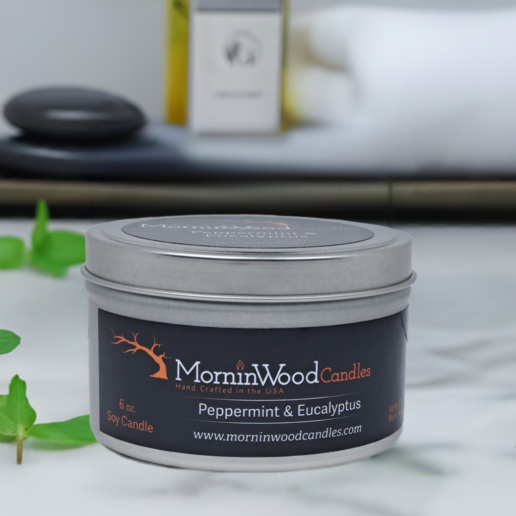 Peppermint and Eucalyptus -Soy Tin Collection