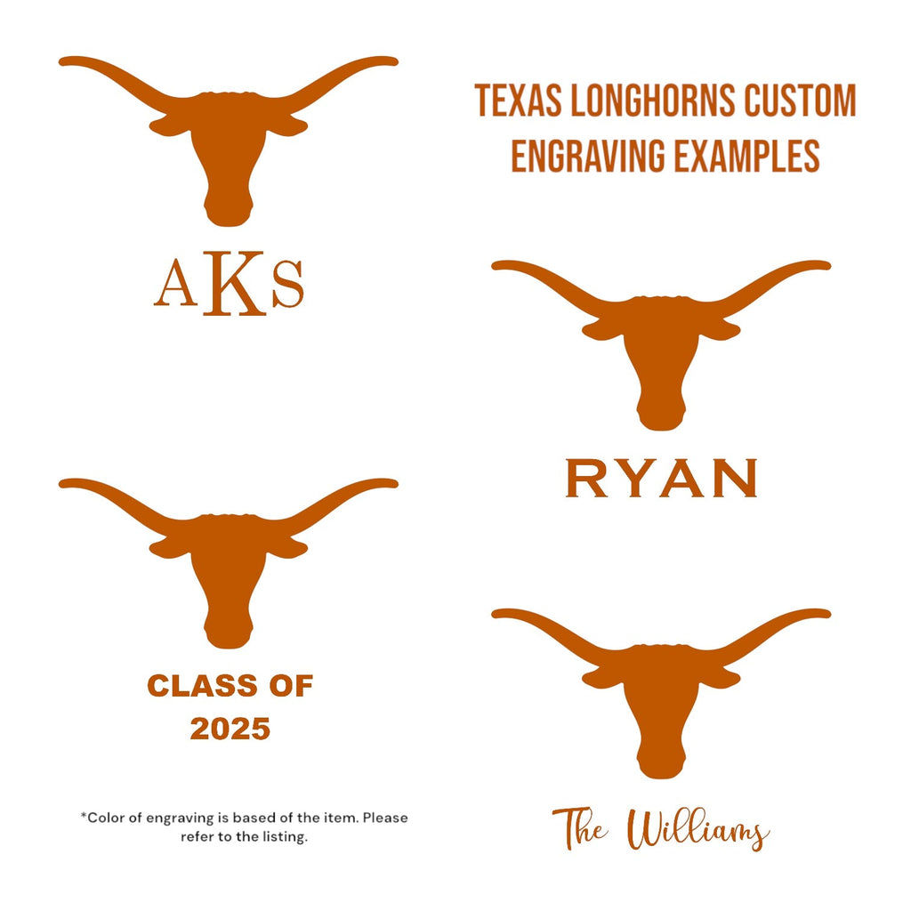 Texas Longhorns Walnut or Maple Hardwood Cutting Boards