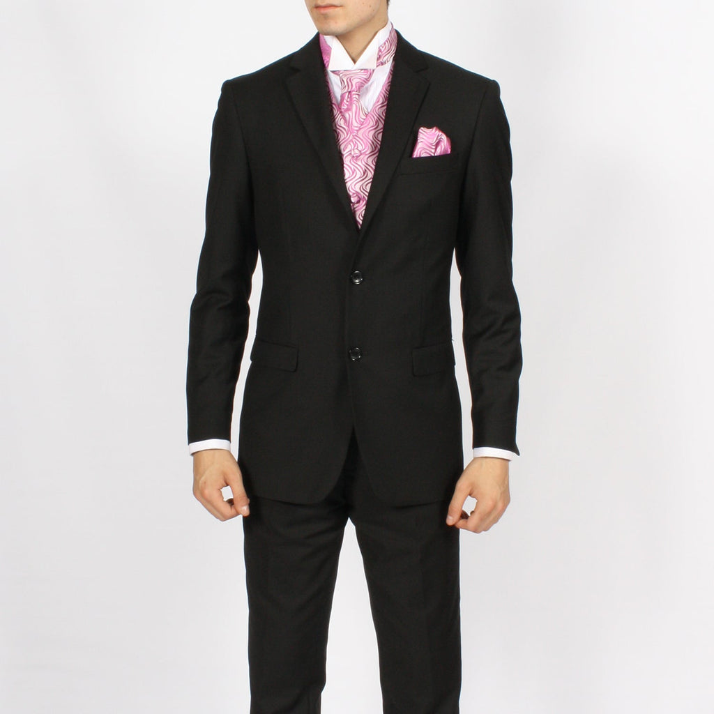 Ferrecci Mens PV150 - Pink with White Back Adjustable Vest Set