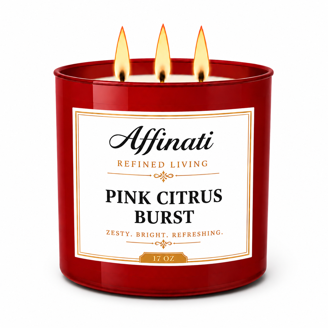 Pink Citrus Burst 3-Wick Candle