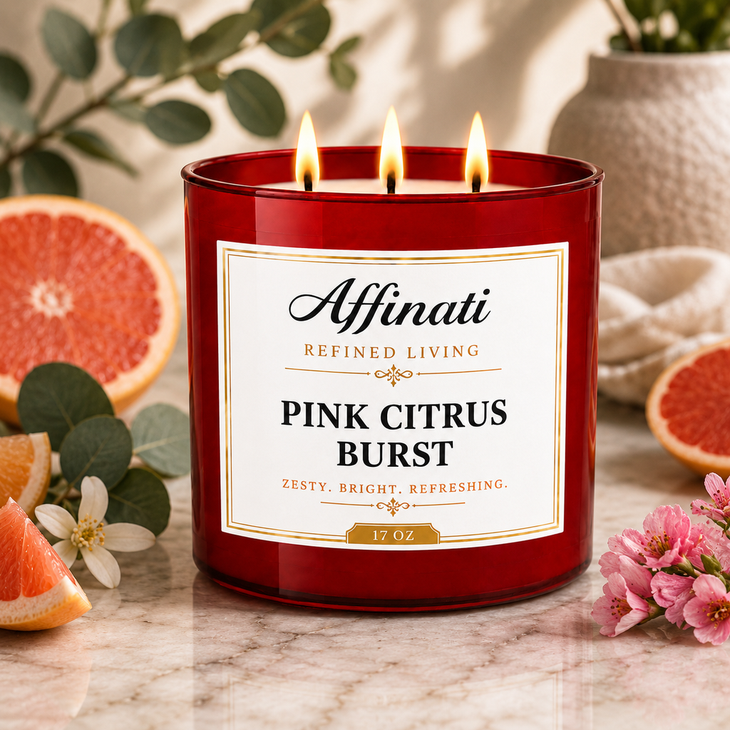 Pink Citrus Burst 3-Wick Candle