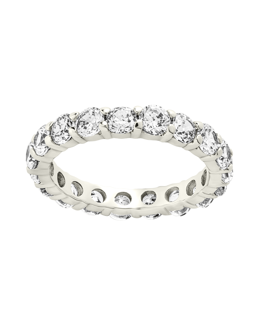 Sterling Silver Gracie CZ Eternity Ring