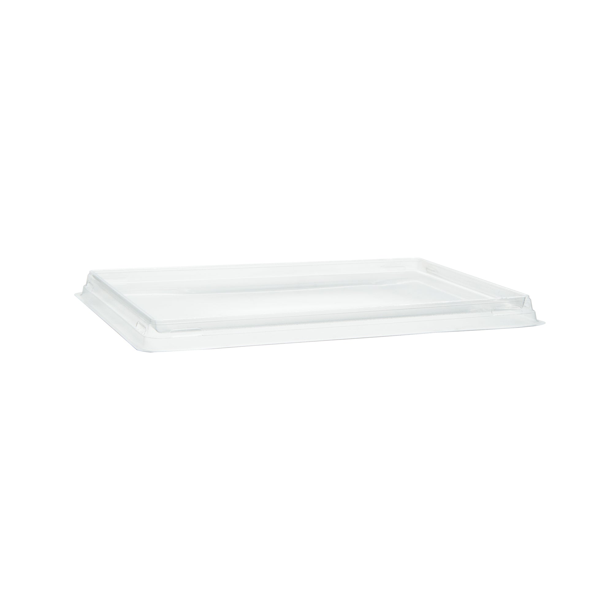 Cafe Vision Rectangle Clear Plastic Lid - Fits Medium Click Lock Container - 200 count box
