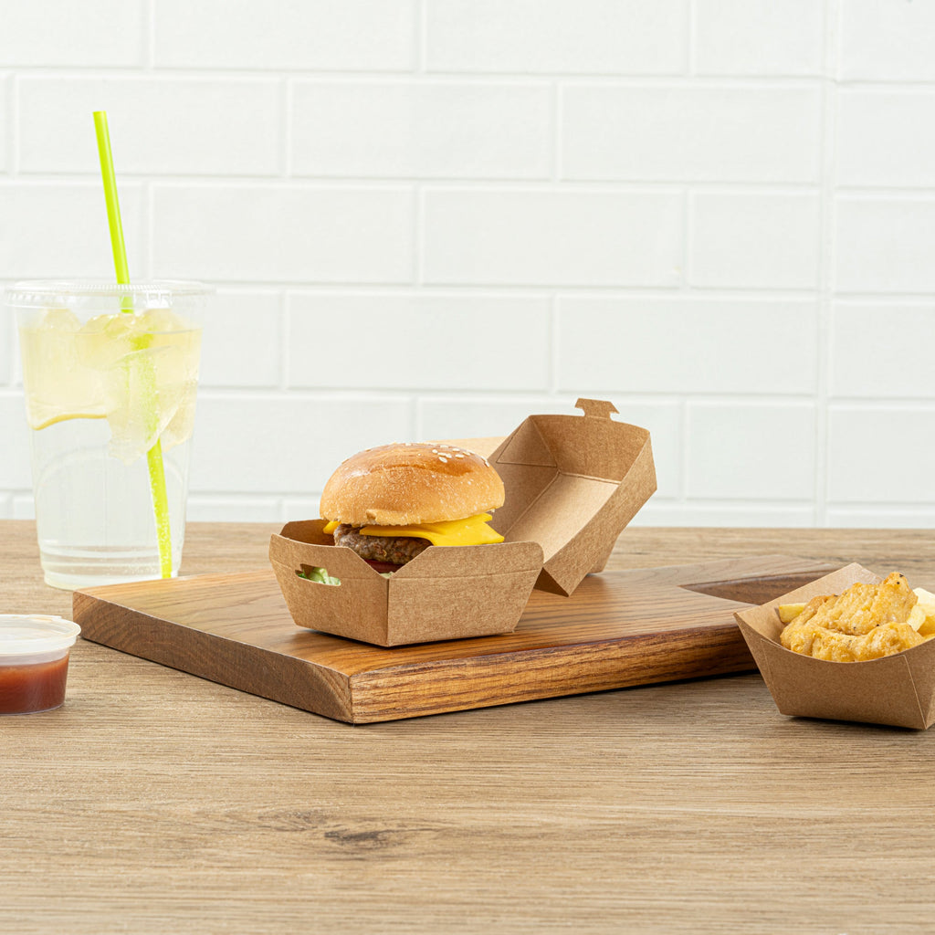 Bio Tek Kraft Paper Slider Box - 2 1/2" x 2 1/2" x 2" - 100 count box