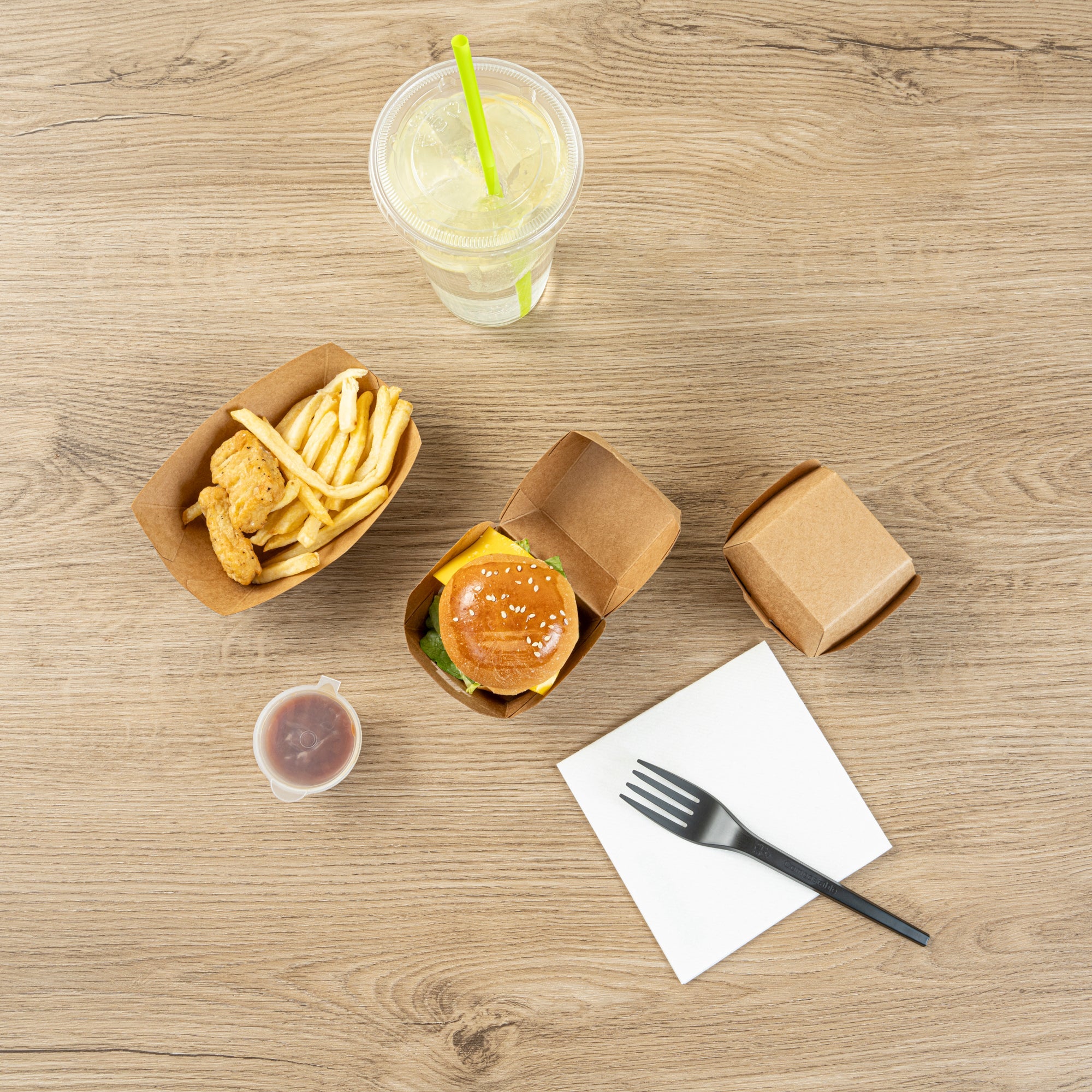 Bio Tek Kraft Paper Slider Box - 2 1/2" x 2 1/2" x 2" - 100 count box