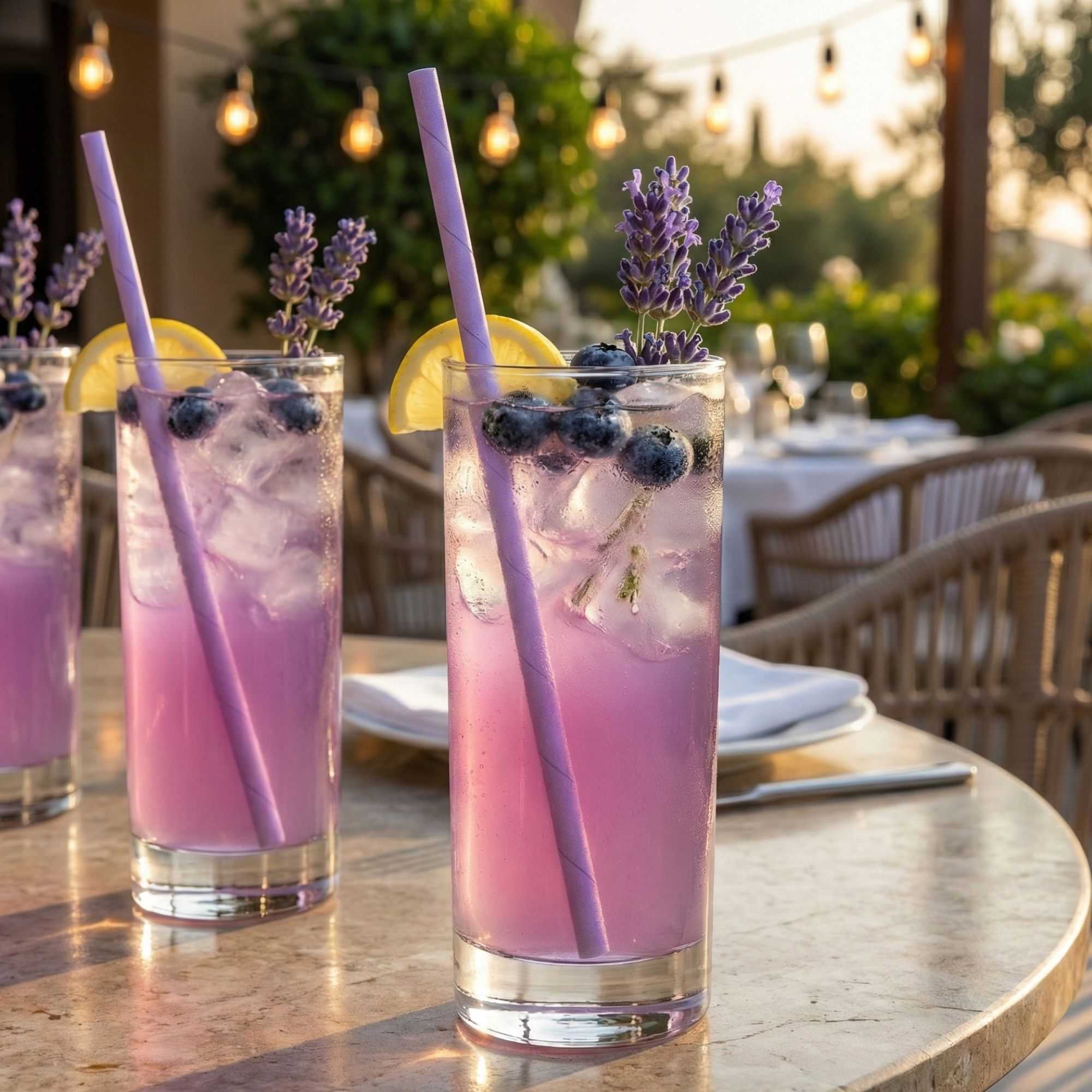Bev Tek Lilac Paper Straw - Biodegradable, 6mm - 7 3/4" - 100 count box