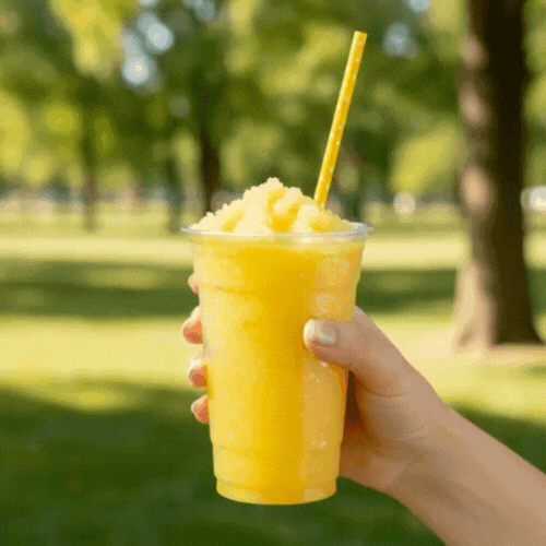 Bev Tek Yellow Paper Straw - Polka Dots, Biodegradable, 6mm - 7 3/4" - 25 count box