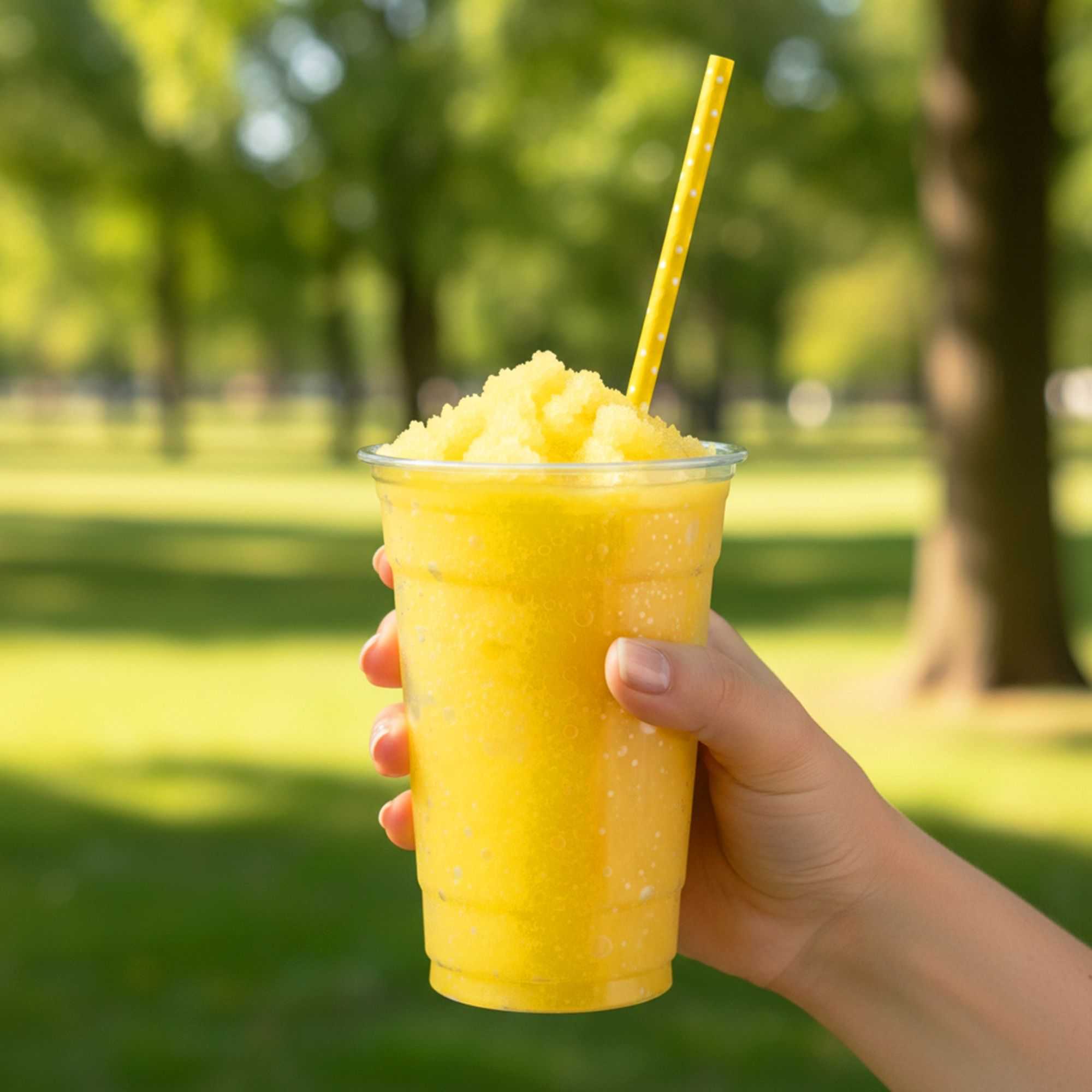 Bev Tek Yellow Paper Straw - Polka Dots, Biodegradable, 6mm - 7 3/4" - 100 count box