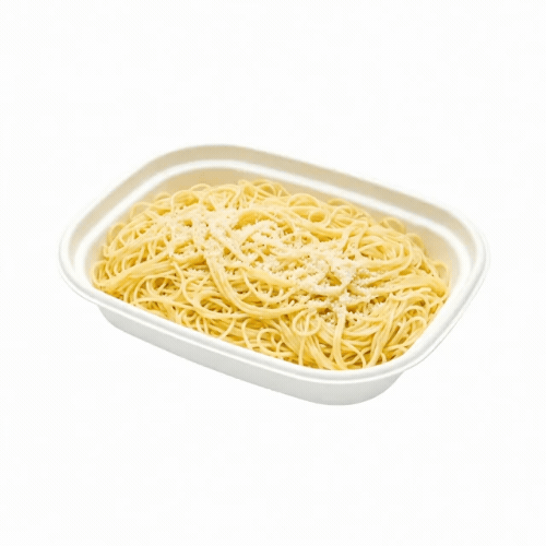 Pulp Tek 36 oz Rectangle White Sugarcane / Bagasse Container - 9" x 7" x 1 3/4" - 100 count box