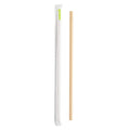 Bev Tek Kraft Paper Straw - Wrapped, Biodegradable, 7.5mm - 10" - 1000 count box
