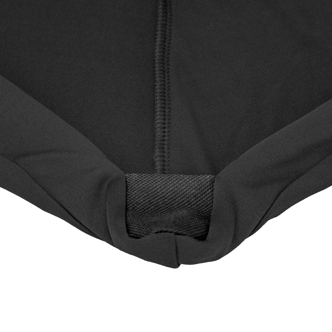 Table Tek Round Black Spandex Table Cover - Bar Height - 32" - 10 count box