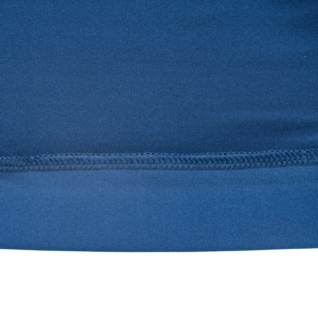 Table Tek Round Blue Spandex Table Cover - Bar Height - 32" - 10 count box