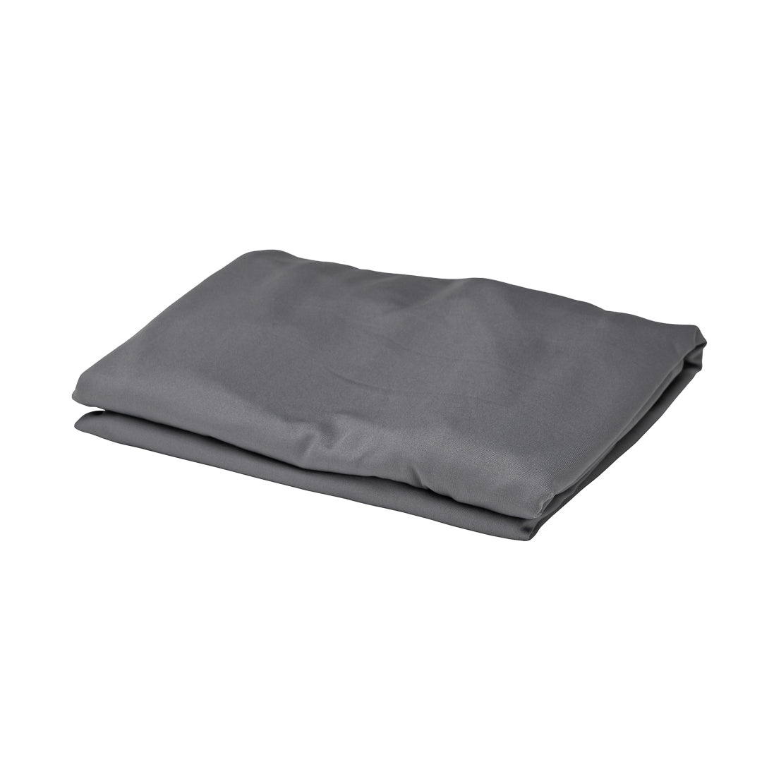 Table Tek Round Charcoal Gray Spandex Table Cover - Bar Height - 32" - 1 count box
