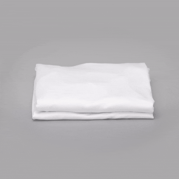 Table Tek Round White Spandex Table Cover - Bar Height - 32" - 10 count box