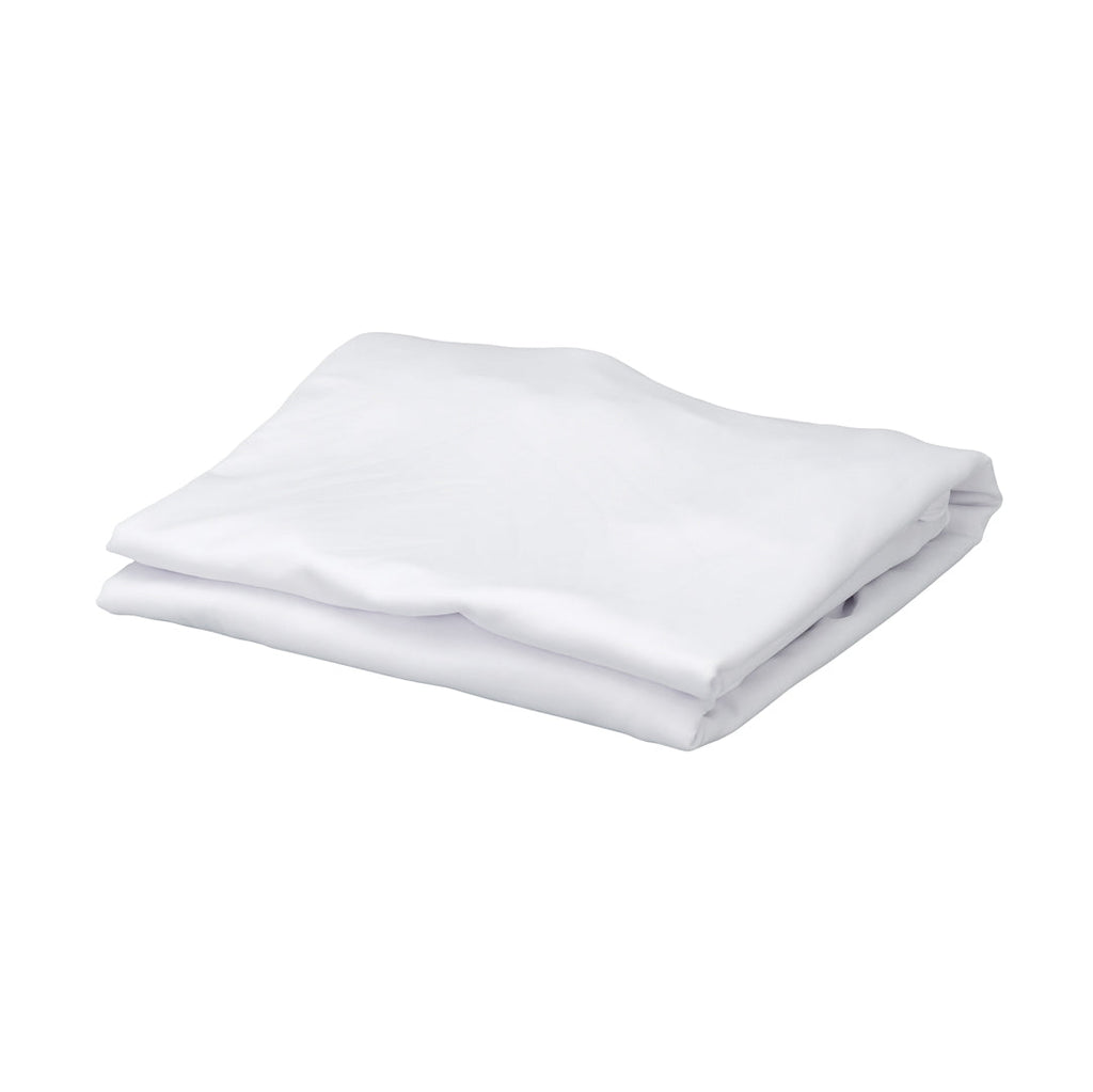Table Tek Round White Spandex Table Cover - Bar Height - 32" - 10 count box