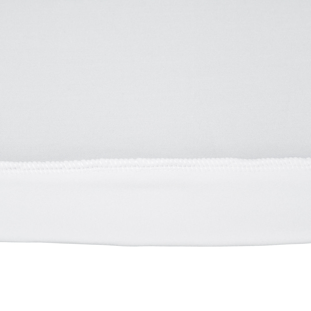 Table Tek Round White Spandex Table Cover - Bar Height - 32" - 10 count box