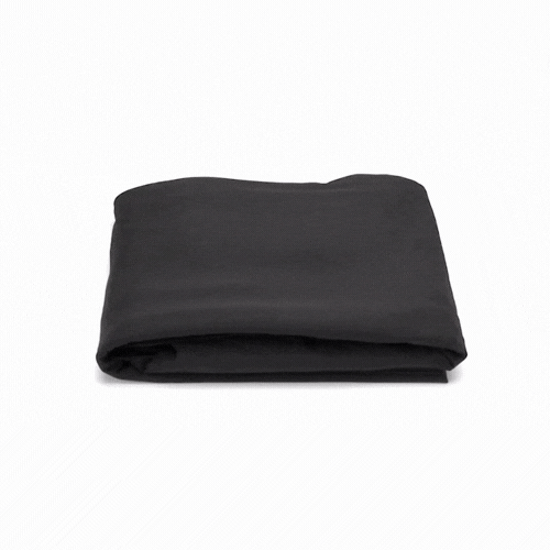 Table Tek Rectangle Black Spandex Table Cover - Contour Cut - 72" x 30" - 1 count box