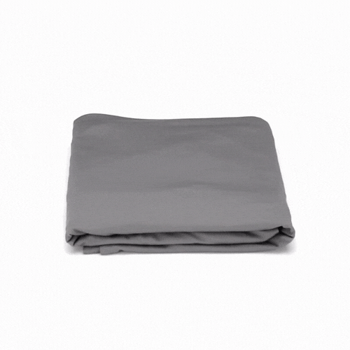 Table Tek Rectangle Charcoal Gray Spandex Table Cover - Contour Cut - 72" x 30" - 10 count box