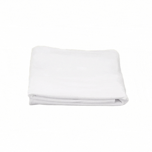 Table Tek Rectangle White Spandex Table Cover - Contour Cut - 72" x 30" - 10 count box