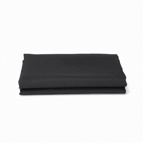 Table Tek Rectangle Black Polyester Cloth Table Cover - Hemmed - 90" x 132" - 10 count box