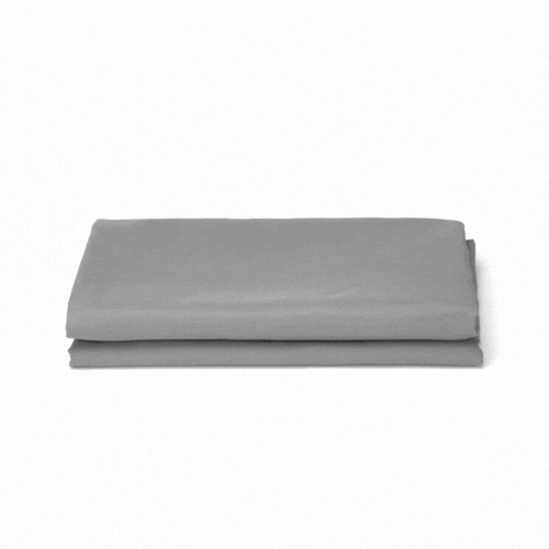 Table Tek Rectangle Gray Polyester Cloth Table Cover - Hemmed - 90" x 132" - 10 count box