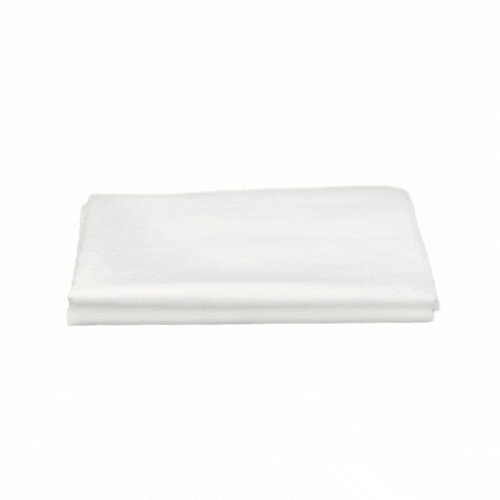 Table Tek Rectangle White Polyester Cloth Table Cover - Hemmed - 90" x 132" - 10 count box