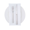 Luxenap White 100% Polyester Cloth Napkin - 20" x 20" - 10 count box