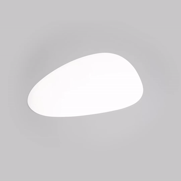 Chef 101 Egg-Shaped White Vinyl Placemat - Embossed - 16" x 12" - 6 count box