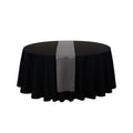 Table Tek Dark Gray Satin Table Runner - 12" x 108" - 10 count box