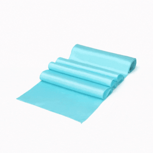 Table Tek Teal Satin Table Runner - 12" x 108" - 1 count box