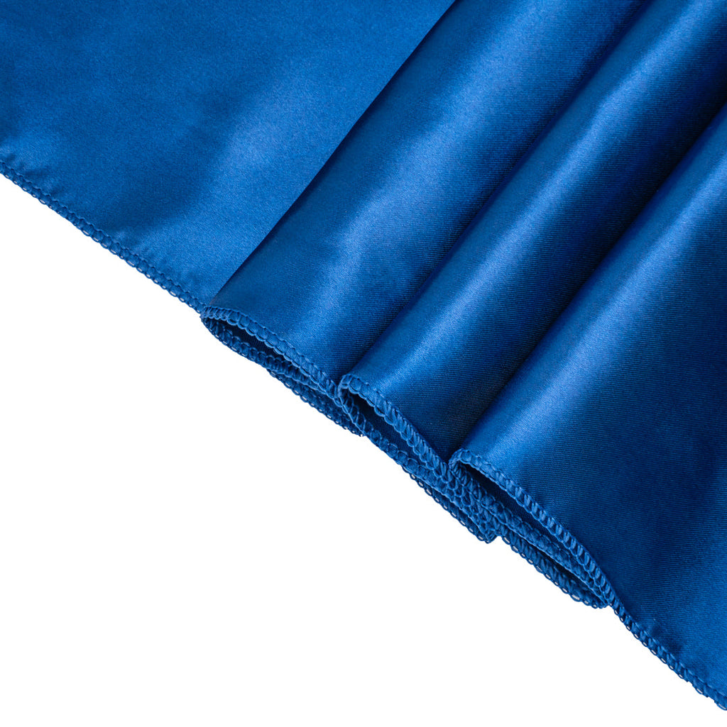 Table Tek Navy Blue Satin Table Runner - 12" x 108" - 10 count box