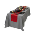 Table Tek Red Satin Table Runner - 12" x 108" - 10 count box