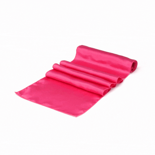 Table Tek Dark Pink Satin Table Runner - 12" x 108" - 10 count box