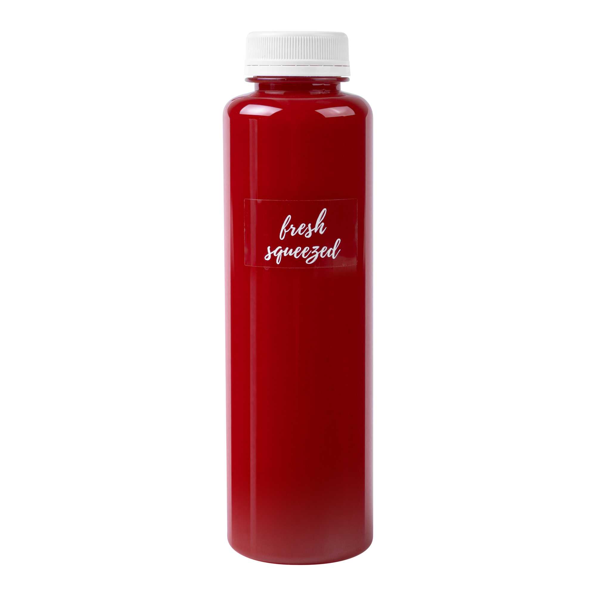 Label Tek Plastic Fresh Squeezed Label - Clear with White Font, Water-Resistant - 2" x 1" - 100 count box