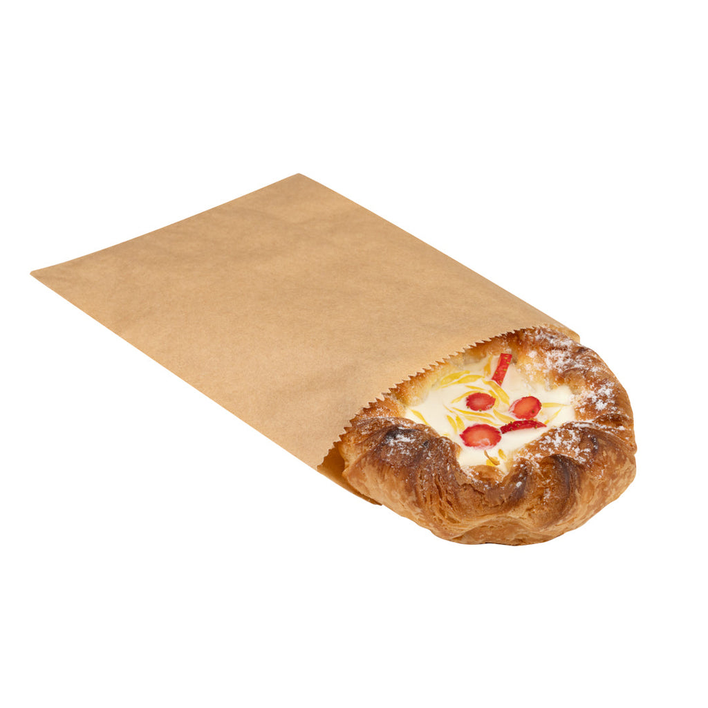 Bag Tek Kraft Paper Bag - 7" x 5" - 100 count box