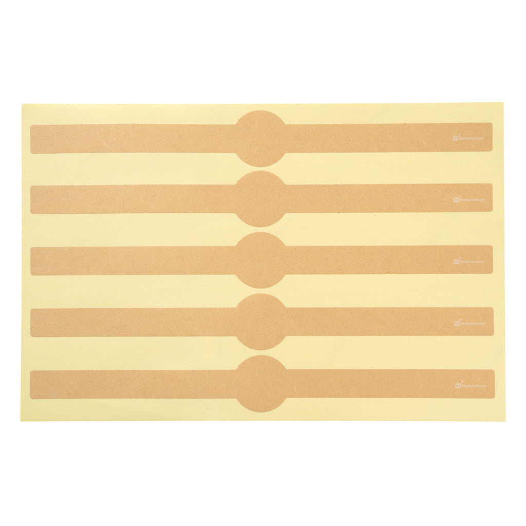 Chef 101 Kraft Paper Packaging Band - Adhering - 12" - 100 count box