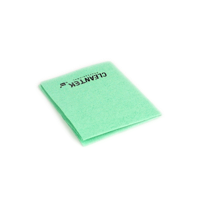 Clean Tek Professional Green Microfiber Cleaning / Drying Cloth - 13'' x 15'' - 5 count box