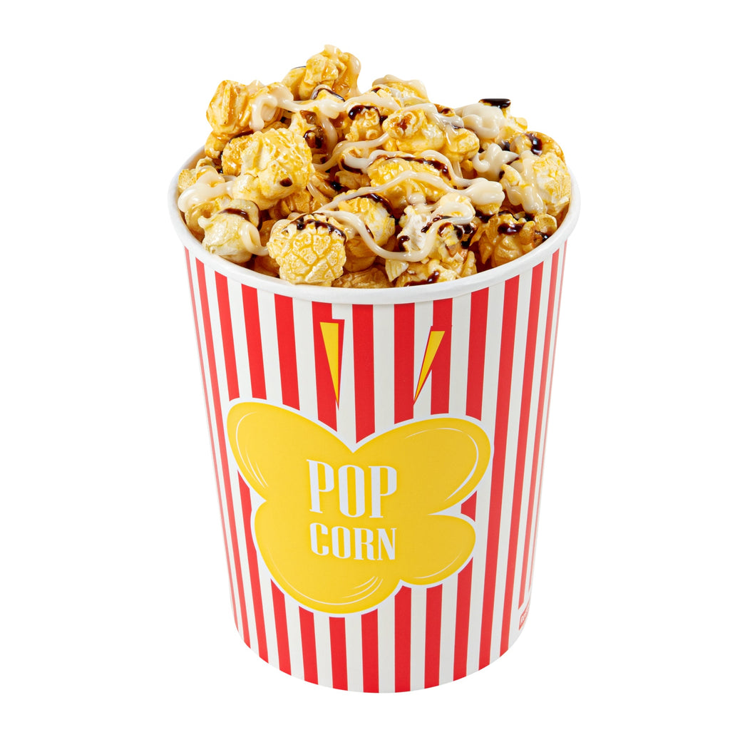 Bio Tek 32 oz Red Paper Popcorn Cup - 100 count box
