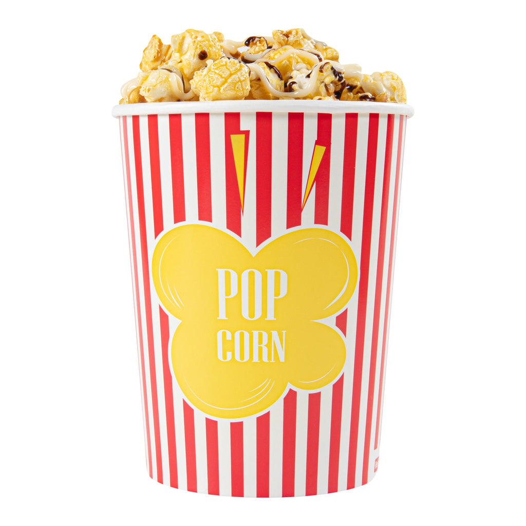 Bio Tek 32 oz Red Paper Popcorn Cup - 100 count box