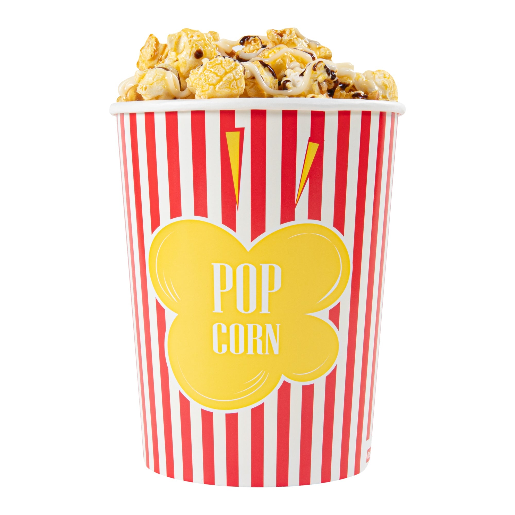 Bio Tek 32 oz Red Paper Popcorn Cup - 100 count box