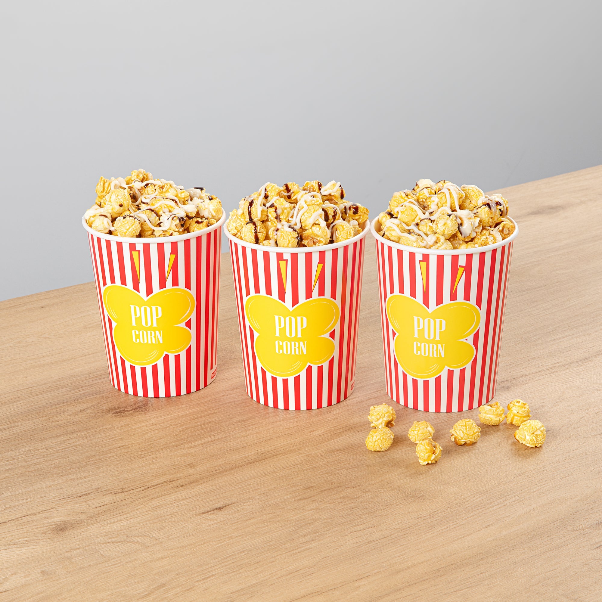 Bio Tek 32 oz Red Paper Popcorn Cup - 100 count box