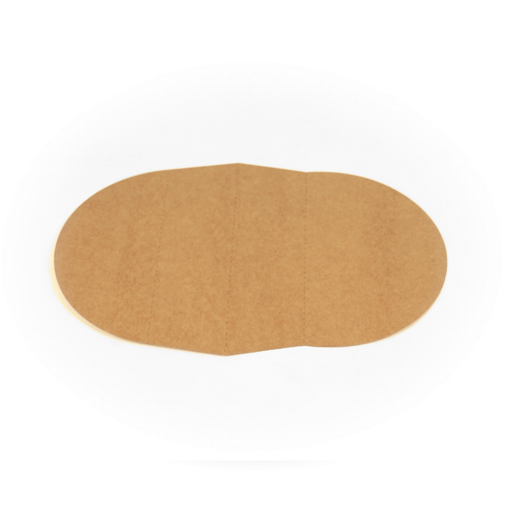 Bio Tek Kraft Paper 2-Compartment Insert - Fits 45 oz Containers - 200 count box