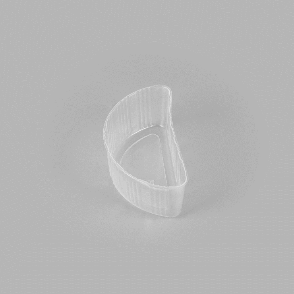 Bio Tek 16 oz White Plastic Half Insert Tray - Fits 17-45 oz Containers - 200 count box