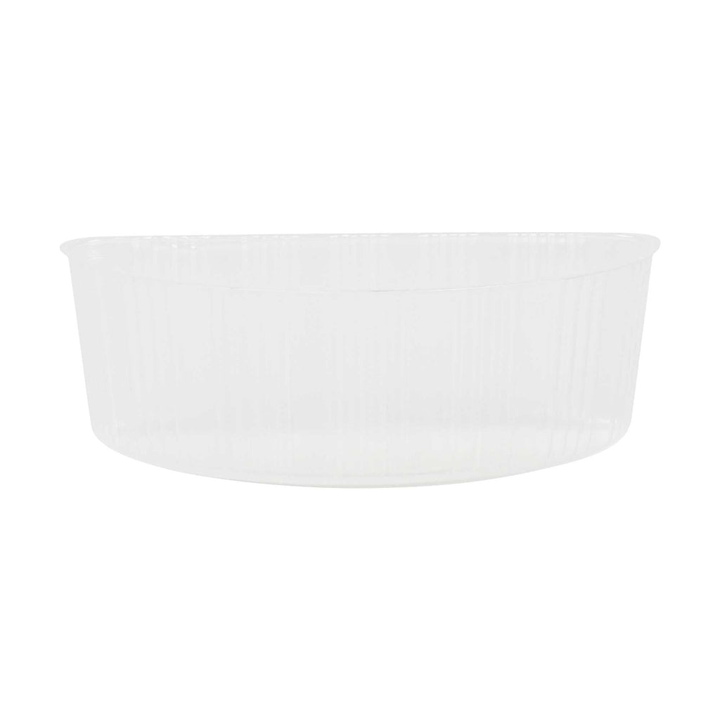 Bio Tek 16 oz White Plastic Half Insert Tray - Fits 17-45 oz Containers - 200 count box