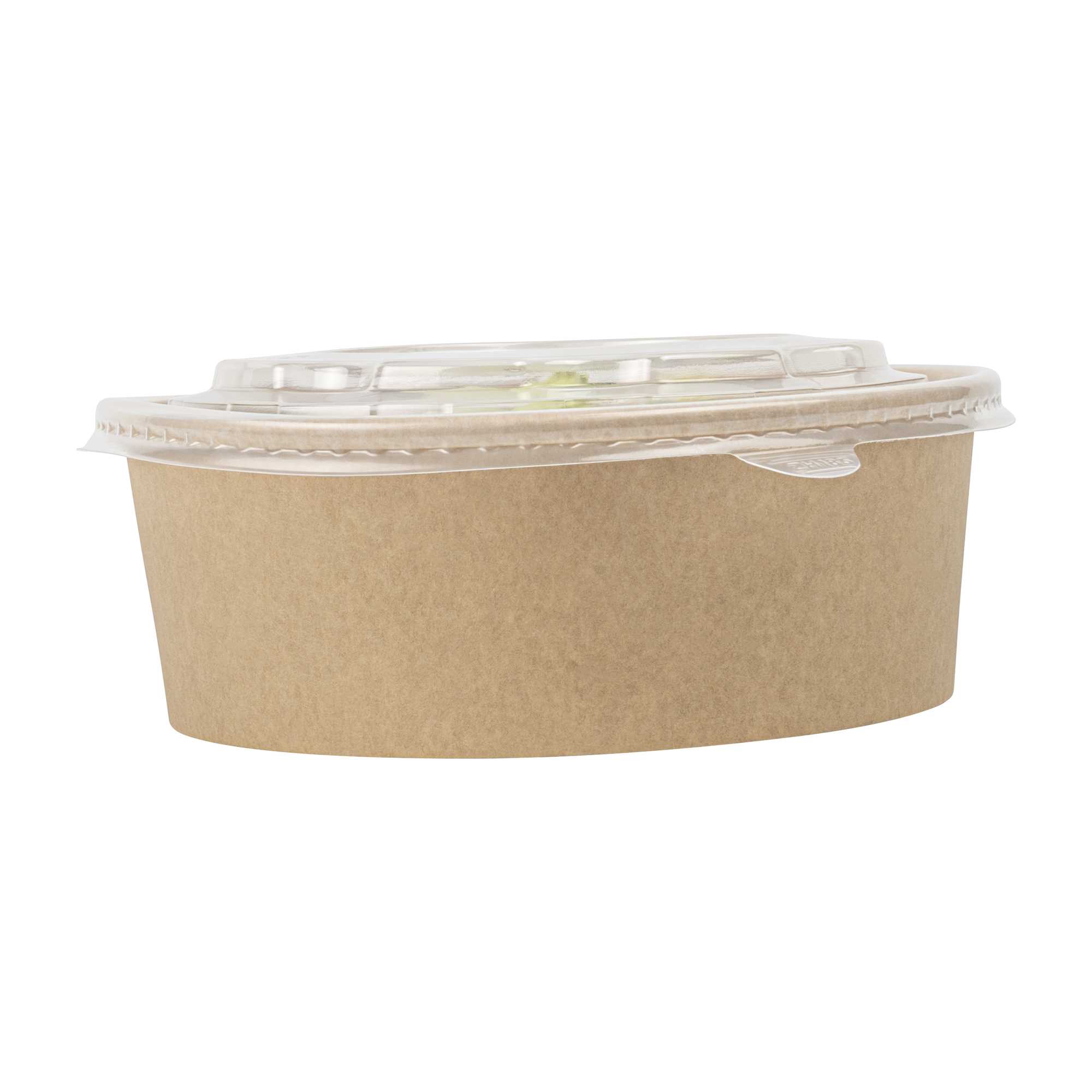 Bio Tek Clear Plastic Take Out Container Lid - Fits 45 oz Containers - 50 count box