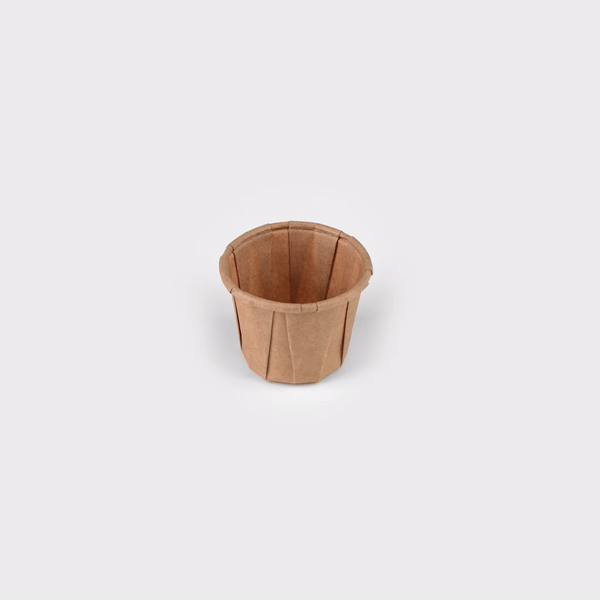 Sustain 0.75 oz Kraft Paper Portion Cup - Compostable - 2000 count box