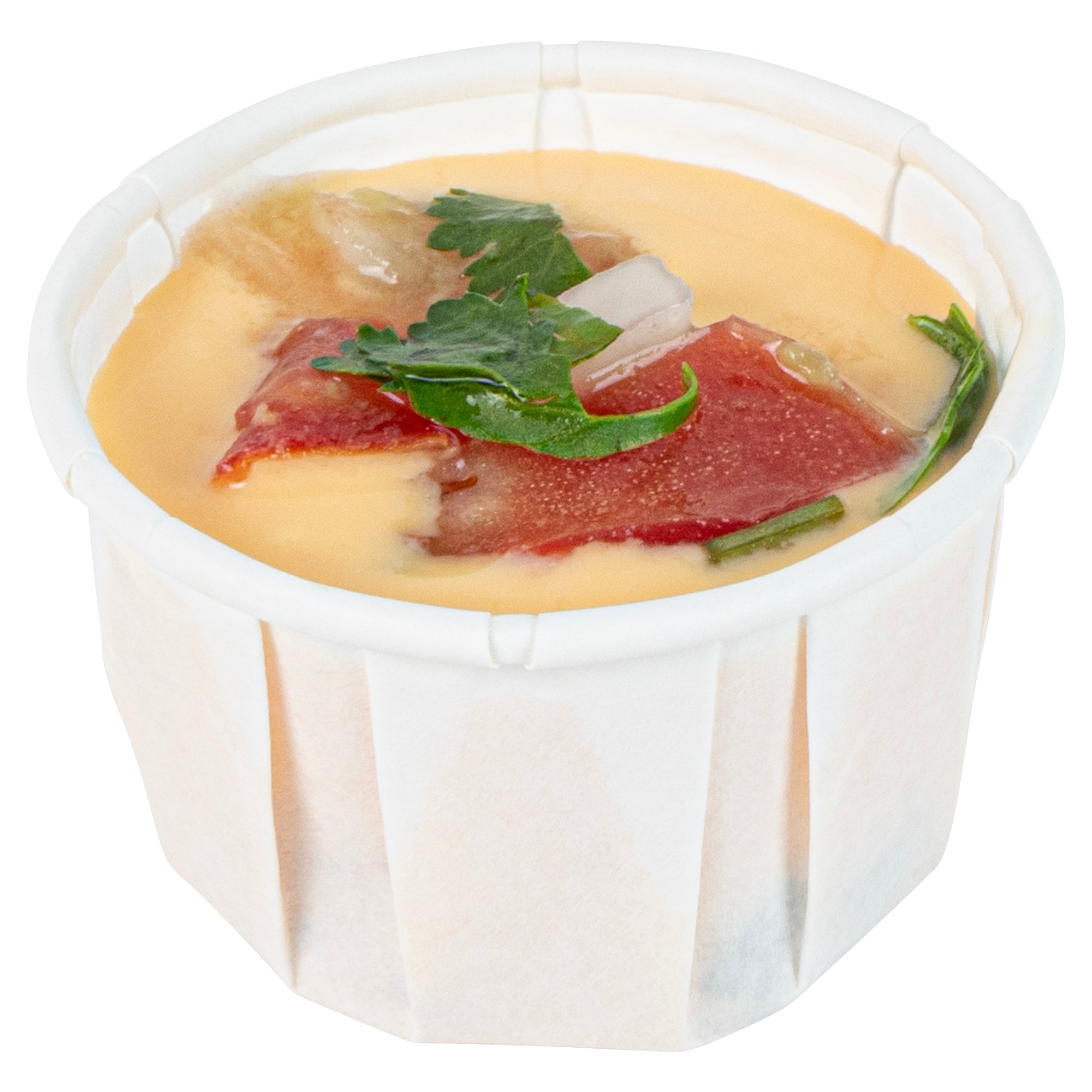 Sustain 1 oz White Paper Portion Cup - Compostable - 100 count box